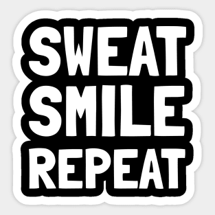 sweat smile repeat Sticker